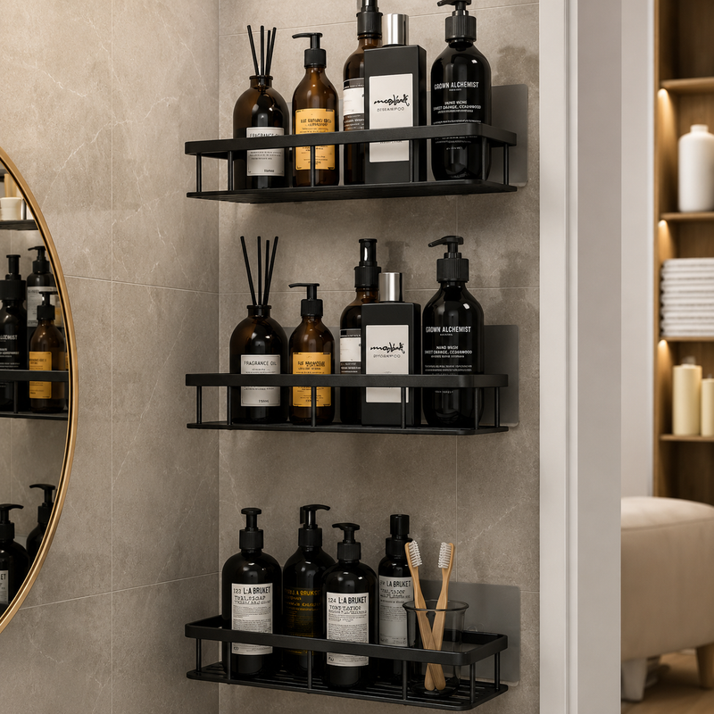 Suporte de Shampoo Premium Preto